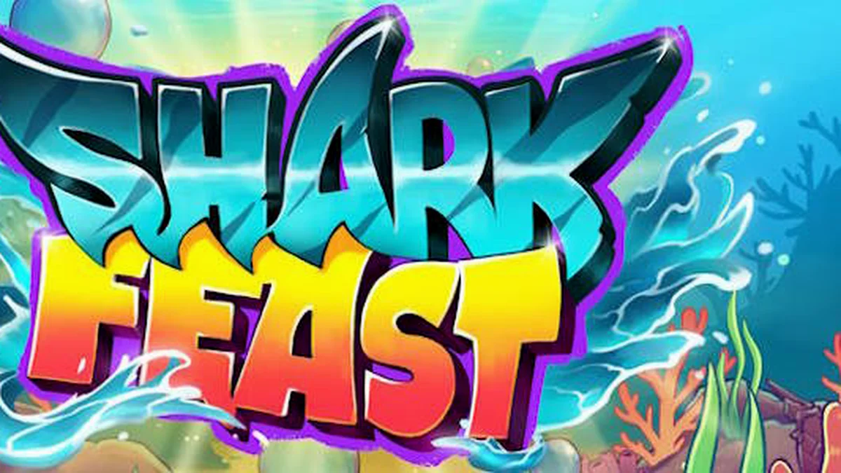Makulay na underwater theme ng Shark Feast slot